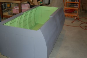 End view of the tub...