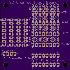 32 channel input board - top